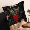 B-Bons J-Jovi Cushion Cover Pillow Cover Decor Pillowcase Printed Cushion Case For Couch