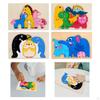 for Toddlers3 4 5 Years Old, Colorful Wood Peg Puzzles, Animal Shape Educational Toddler Learning