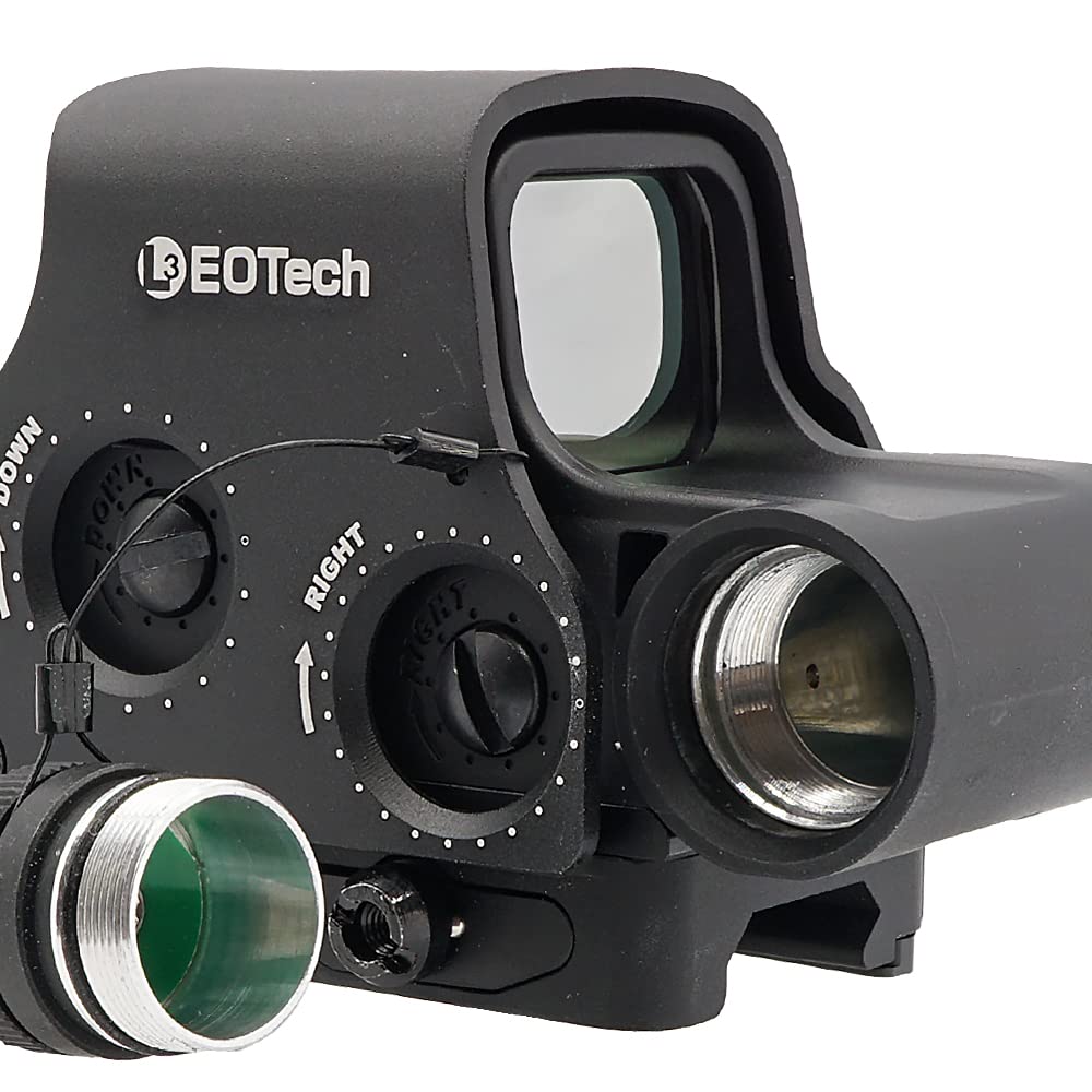 Ryohin Buhin EVOLUTION GEAR Iotek EXPS3 Gen.2 Holographic Sight Replica, High-Intensity, Ultra-Super Duralumin Dot Sight, Black/Classic (L3), Engraved