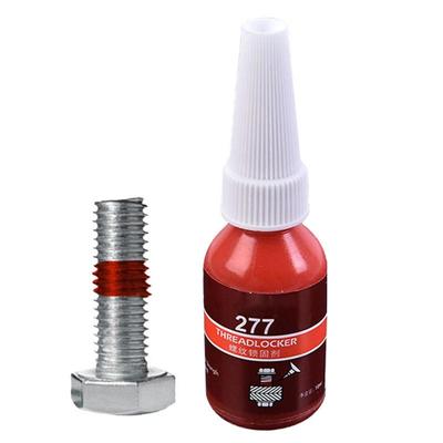 Red Lock Tight Screw Glue High-Temp Red 10ml Anaerobic Threadlocker Heavy Duty High Strength Gap Sealants Oil Tolerant