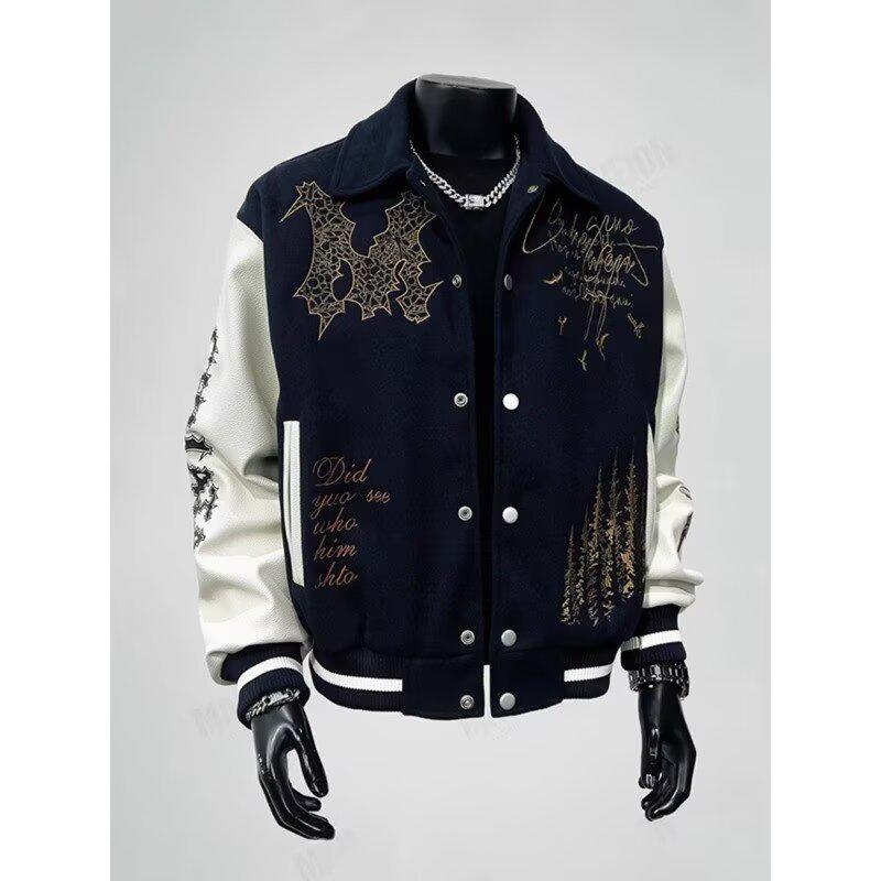 2025 Ретро Вышитая Повседневная Американская Бейсбольная Куртка 2XL