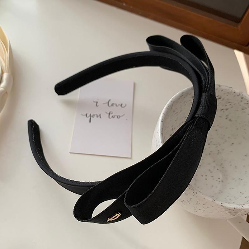 Doplňky do vlasů French Vintage Bowknot Jednobarevná stuha do vlasů
