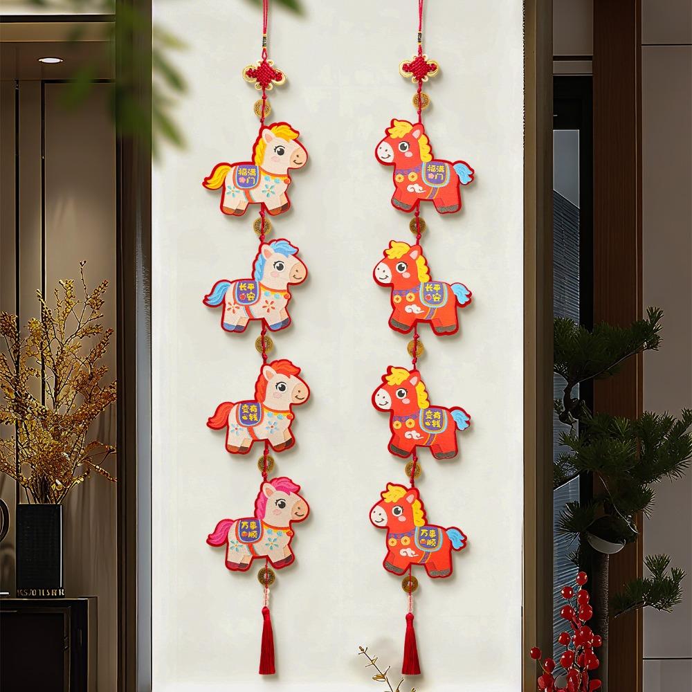 Horse Year Chinese New Year Decoration Cartoon Festive Hanging Ornaments  Entry Door