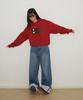 RONRON Dot Logo Sweatshirt Red