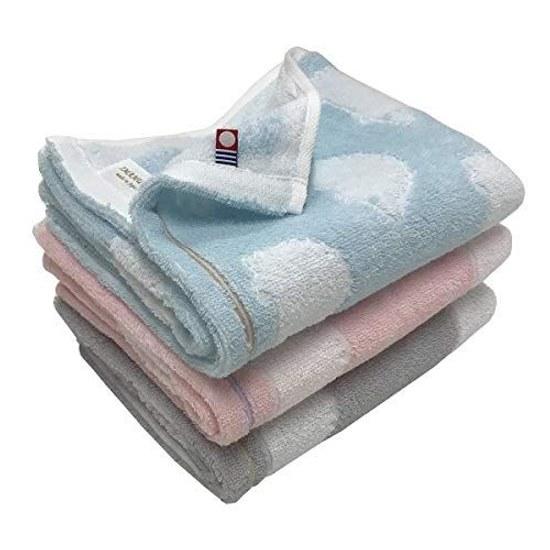 Imabari Towel Brand Certified Hedgehog Face Cotton Set 3 34x80cm (Set Colors)