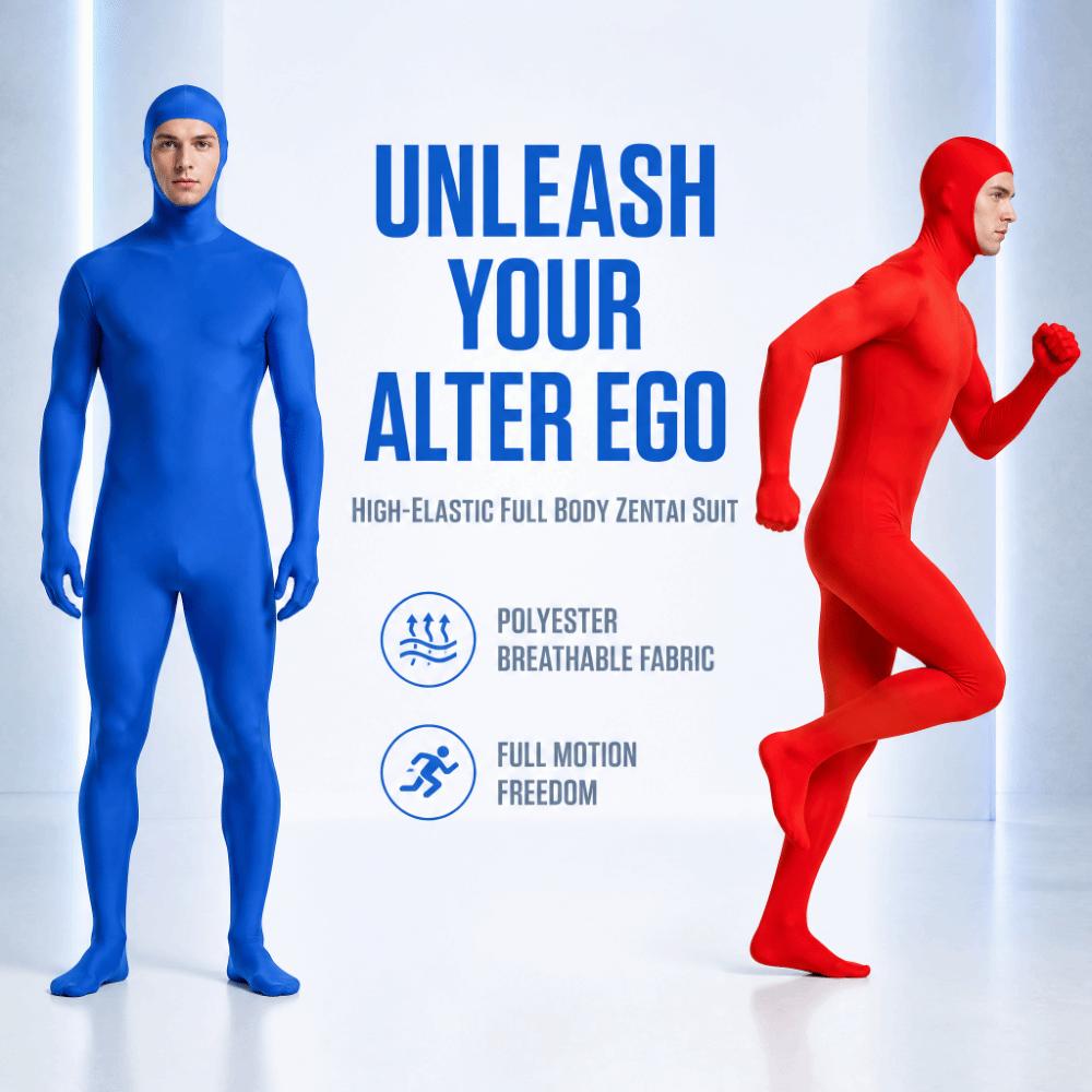 Invisibility Cloak Full Body Suit Spandex Suit Skin Tight Bodysuit Kid Adult Zentai  Halloween