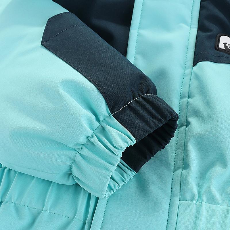 kids Boy Girl Winter Snowsuit Plus Velvet Toddler Jacket Clothes For Boy Infant Jumpsuit Hoodied Overalls 2-6Y Outwear