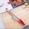 Silicone Tipped Stainless Steel Food Tongs Set