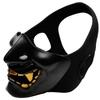 ATAIRSOFT Hannya Mask, Half Face Guard for Airsoft, CS Field Battles, Parties, Plays, Cosplay, Military Combat, and more (Black)