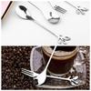 Set of 10 Leaf Spoons/Teaspoons for Coffee and Desserts, Cute and Stylish Leaf Shape, Stainless Steel, Mirror Finish, Gold or Silver