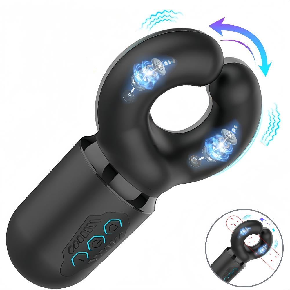 Penis Training Vibrator Glans Massage Stimulator Penis Exercise Lasting Masturbator 10 Frequency Vibration Adult Sex Toys