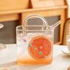 with Straw Handbag Glass Cup Novelty Fruit Wine Glass Creative Cocktail Glasses  Office Table Decor