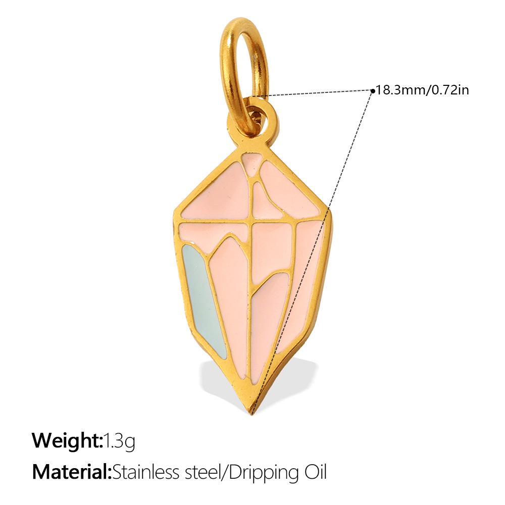 Sun, Moon, and Stars Geometric Oil Drip Pendant