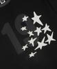 GLACK Gt124 Numbering Star Applique T-Shirt (Black)