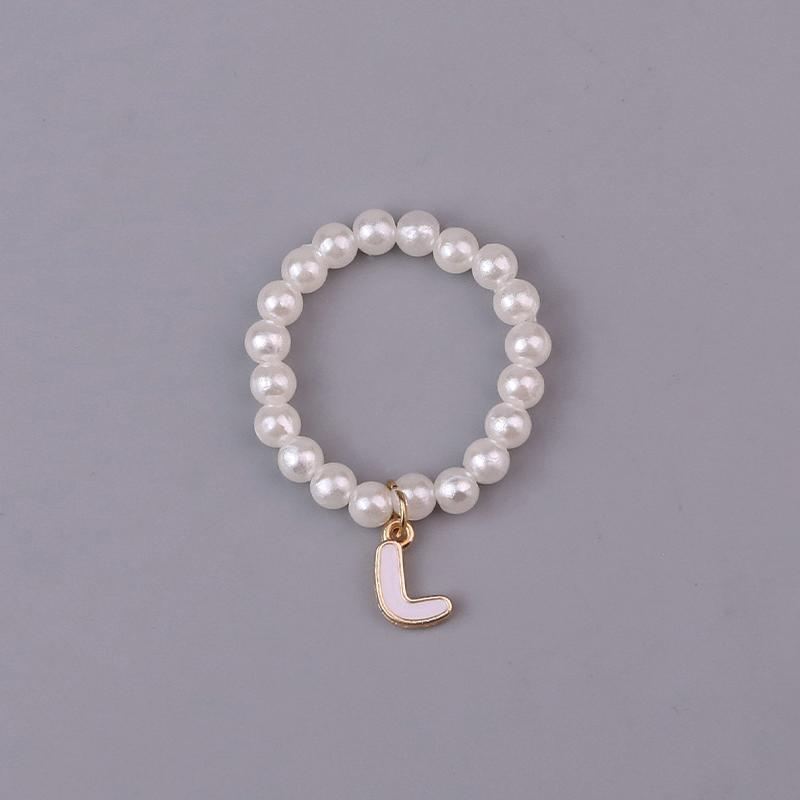 Doll Necklaces, Elegant Sweet 26 Letters Pearl Necklace Cute Doll Accessories For 10.5Cm 4.0 Mini Doll Chain Jewelry & Outfit