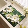 Oil Painting Style Floral Water-Absorbent, Stain-Resistant Kitchen Mat – Heat Insulation, Wear-Resistant, Easy-Clean Draining Mat