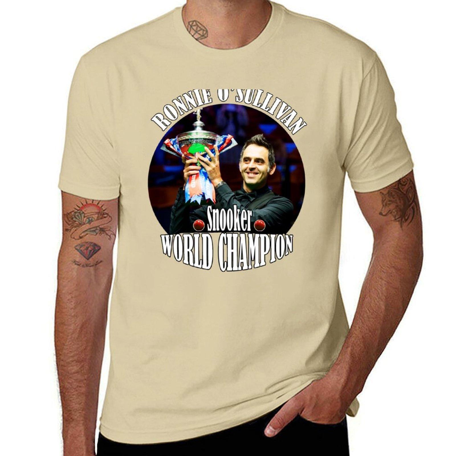 XIXI Fashion Ronnie O Sullivan de snooker Wereldkampioen T-shirt aanpasbare blanco's plus size tops heren witte t-shirts L