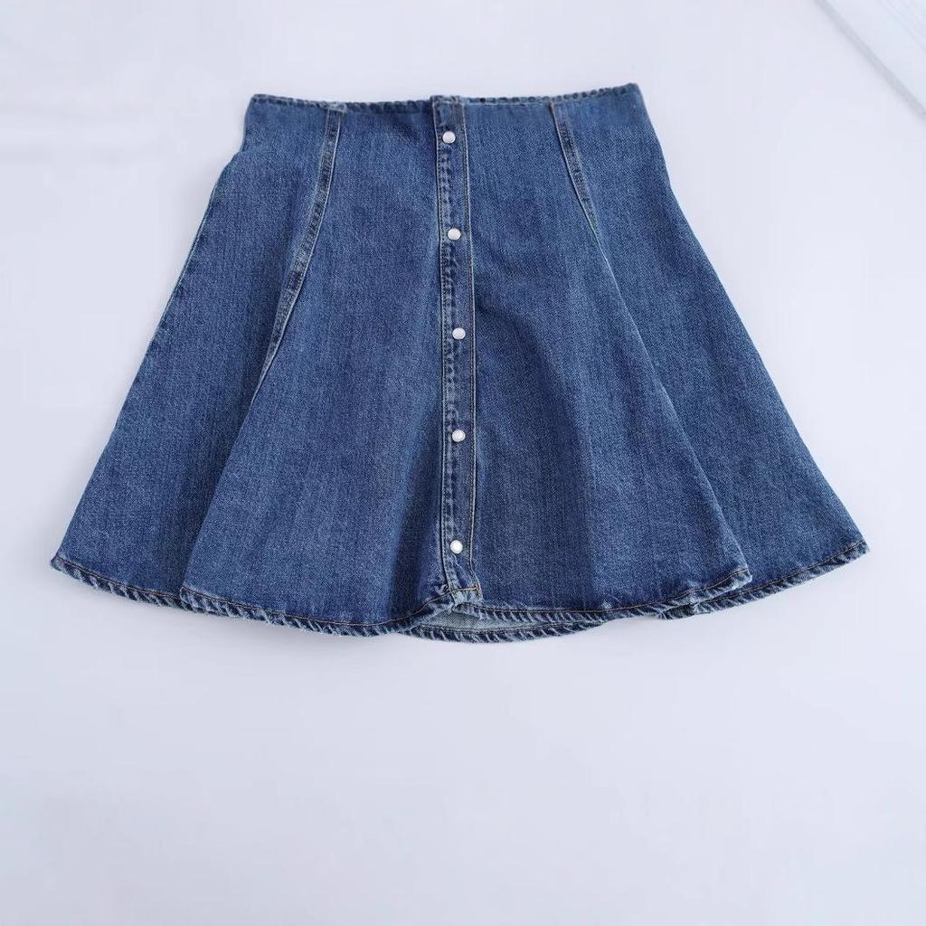 2025 Spring Women's European & American Style Denim Mini Dress