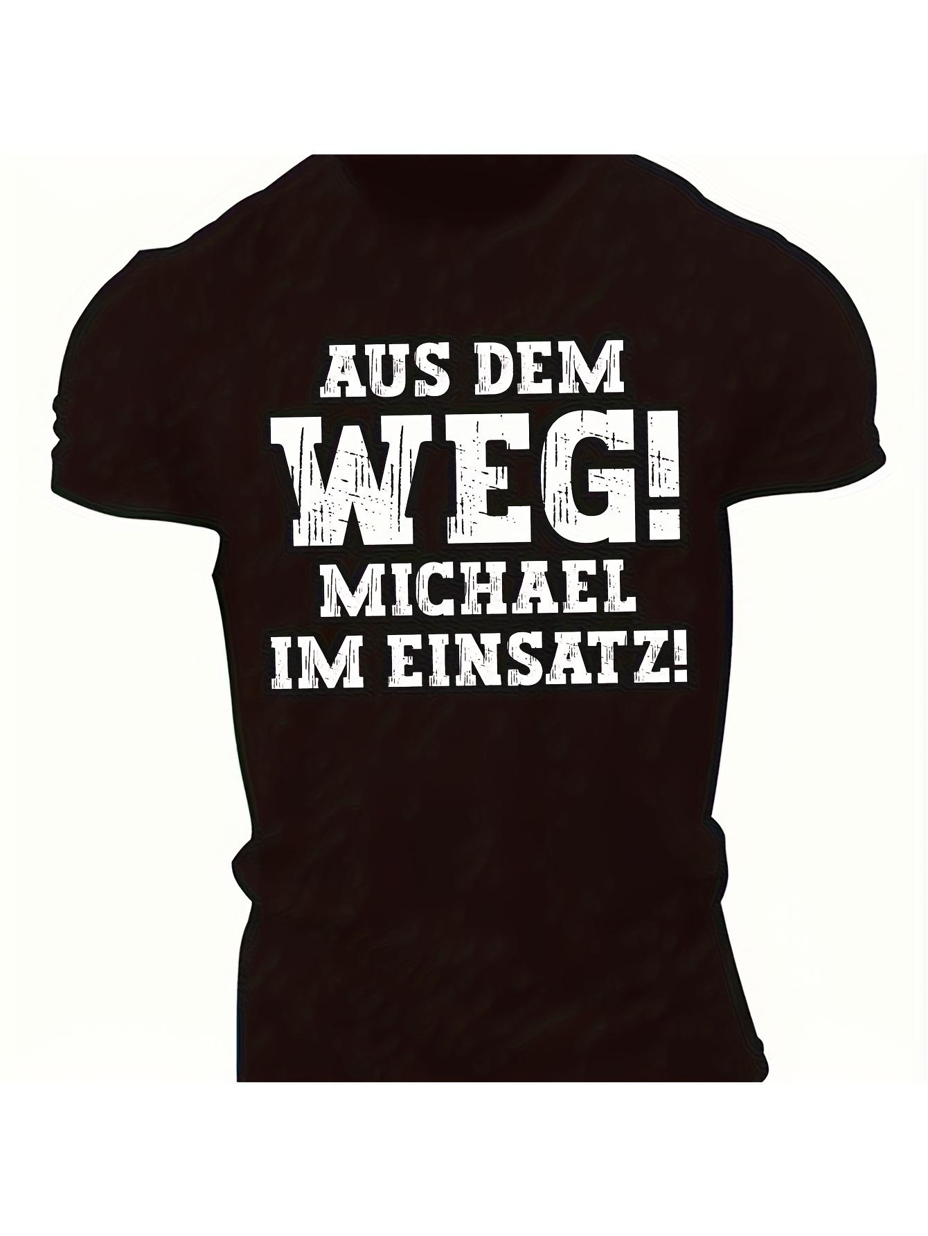 T-Shirt y2k German Quote T Black 4XL