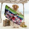 Torres Blue Action Beach Towel Super Soft Microfiber Quickdry Fabric Comfortable Lightweight Suitable for Swimming, Gym, Camping, Yoga Vacation