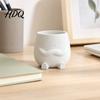 PLA Flowerpot 3D Printed Face Planter Pot Decorative for Indoor Outdoor Cactus