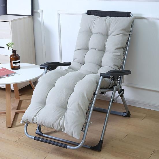 Recliner Cushion Cotton Linen Chair Pad with Straps Soft Padded Chair Cushion for Folding Recliners Rocking Chairs Home Office Use