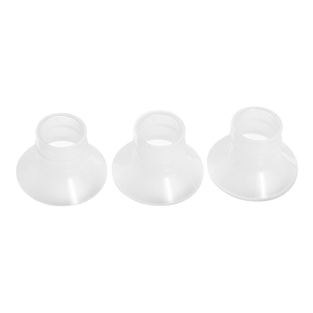 Electric Breast Pump Replacement Accessory with 3pcs 21mm Flange Inserts Soft Silicone Adapter for XN/MD-2267A Wearable Breast Pump