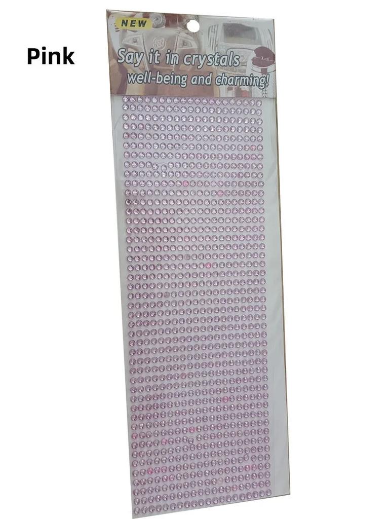 Diamante de Cristal Strass Decoración para Coche/Móvil/PC Pegatina Accesorios de Estilo Arte Autoadhesivo Pegatina Decorativa para Scrapbooking