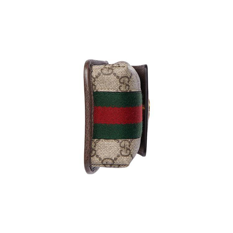 Gucci Ophidia Removable Adjustable Shoulder Strap Canvas Crossbody Phone Bag Mini Men Bags Beige Ebony 746307-96IWT-8745