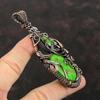 Copper Green Turquoise Pendant Copper Wire Wrapped Gemstone Jewelry Handmade Pendant Latest Design Pendant Gift For Her Copper Wire Pendant