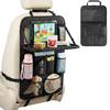 Seat back pocket car storage multifunctional large capacity space rear seats drink holder folding table tissues meals umbrellas small items easy goods