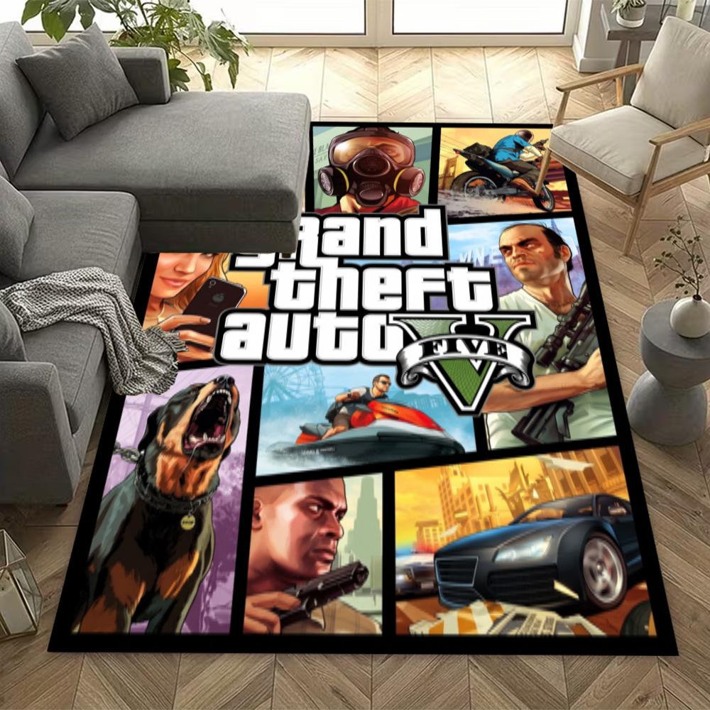 Grand Theft Auto Iv Carpet Suitable For Study Room Decorate Room Game Room Foyer Antislip Rug Decorate Offices
