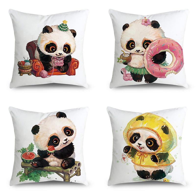 Drăguț Panda Scaun Canapea Față de Pernă Decorare Dormitor Husă Pernă Decorare Canapea Acasa Față de Pernă