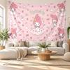 My Melody Wall Tapestry Home Decor Hanging Cloth Art Background Tapestry for Bedroom
