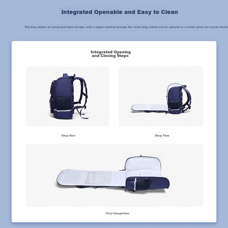 Dijiuchengbao Schoolbag for Primary School Students, Spine Protection And Load Reduction, Water-Resistant