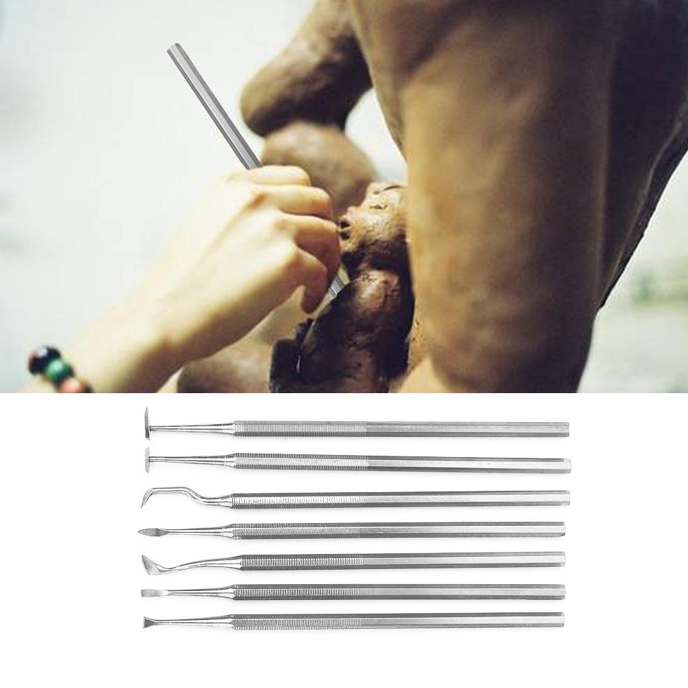 Stainless Steel Pottery Clay Sculpture Carving Tool Set DIY Pottery Craft Tools
