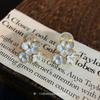 Spring and summer white flower dopamine ear clips without ear piercings, high-end sensual mini temperament, new ear piercing-free earrings