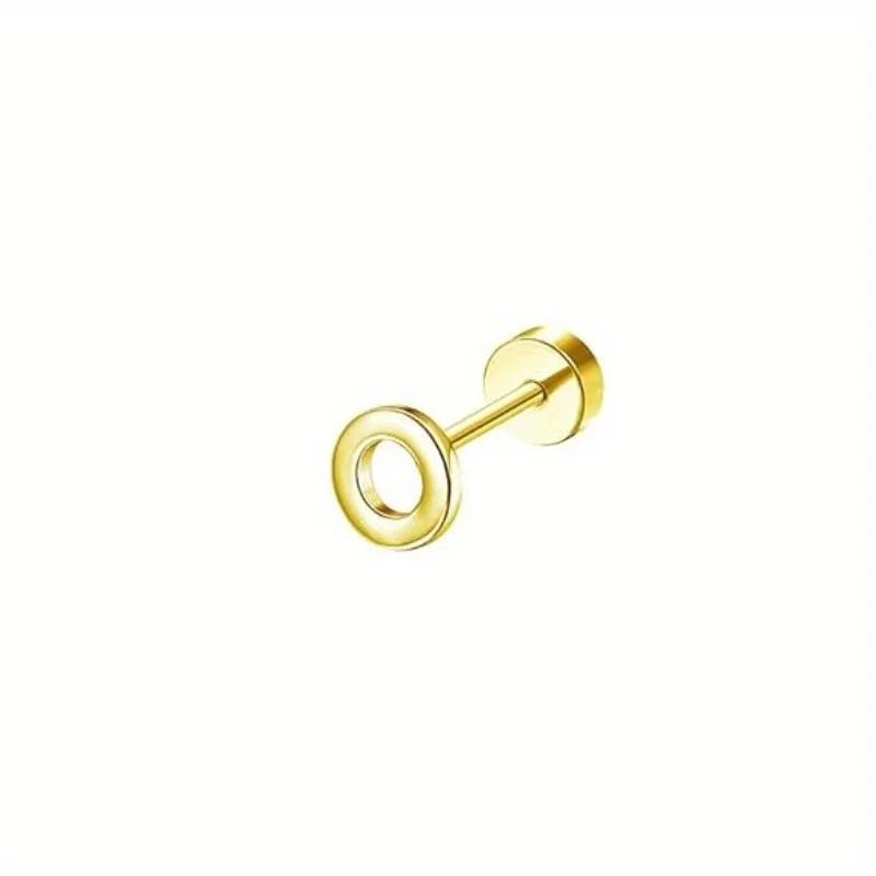 Bobisty 1Piece Earrings for Women Men Stainless Steel Tiny Cartilage Star Moon Heart Elegant Cartilage Piercing Jewelry