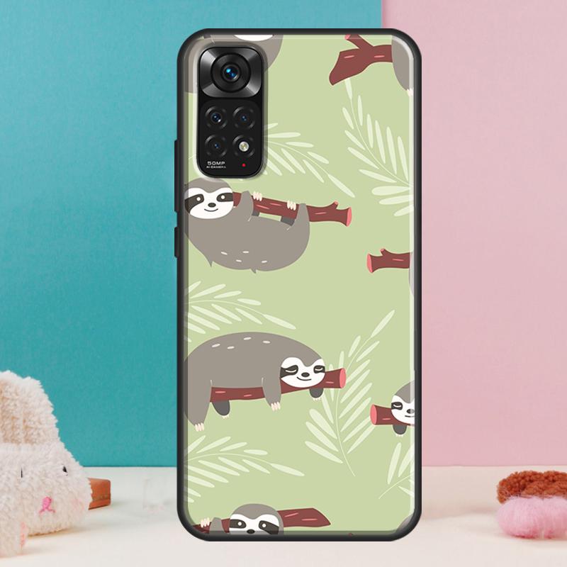 Baby Sloth Case For Xiaomi Redmi Note 14 13 12 Pro 11 9 10 9S 10S 11S 12S Redmi 14C 13C 10C 12C Cover