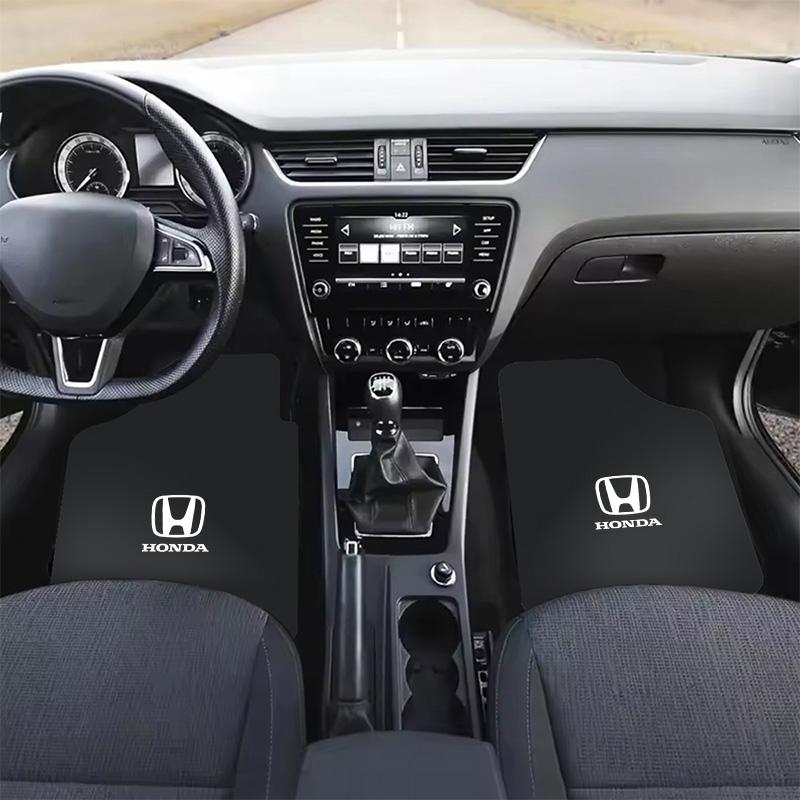 Leather Car Floor Mats Waterproof Dust-Proof Auto Foot Pad For Honda Civic Accord Fit Jazz Pilot CRV Odyssey Passport City Vezel
