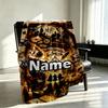 Custom Name Personalized movie Potter Print Blankets, Home Decor, Bedroom, Sofa, Camping, Couch, Gifts for Birthday Christmas
