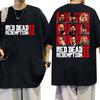 Classic Retro Red Dead Redemption 2 Game Player Graphic T Shirts Men Women Vintage Fashion Oversized Cotton TShirt Streetwear
