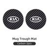 Car Water Coaster Console Mug Drink Non-Slip Pad Mute Mat For KIA GT Line Forte Seltos K5 Sportage Ceed Soul Cerato Sedona Forte