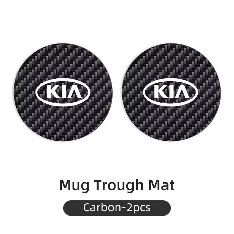 Car Water Coaster Console Mug Drink Non-Slip Pad Mute Mat For KIA GT Line Forte Seltos K5 Sportage Ceed Soul Cerato Sedona Forte