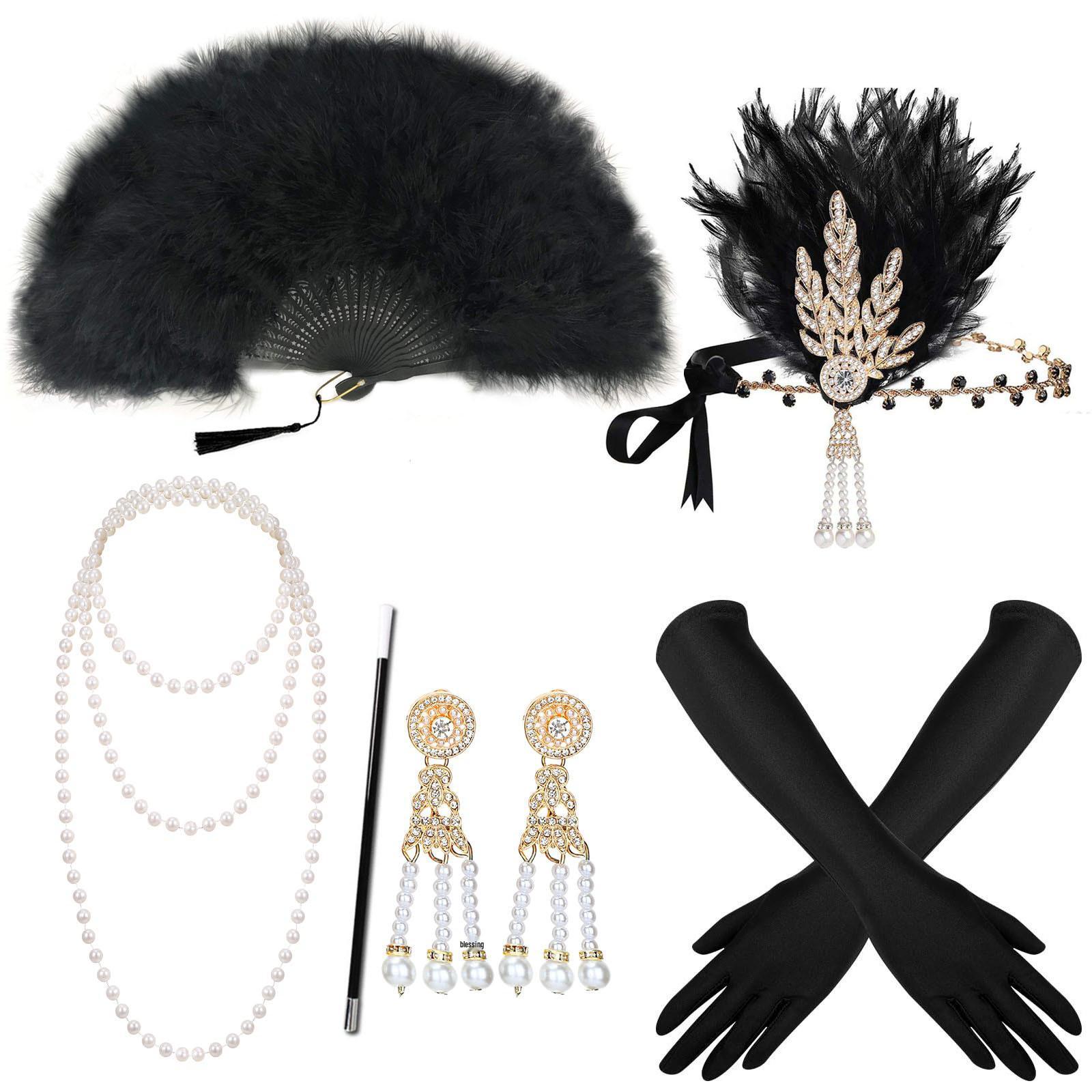 Gatsby 1920. gadu spalvu galvas lente