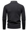 Men's Fashion Plus Velvet Knit Pullover: Thickened Fake Two-Piece Sweater with Shirt Collar for Autumn & Winter