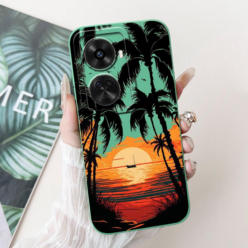 Für Huawei Nova 11 SE Hülle Süßer Hase Kaktus Cartoon Weiches Flüssigsilikon Stoßfeste Abdeckung Für Huawei Nova 12 SE BNE-LX1 Capa