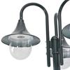 Garden Floor Lamp - vidaXL - 220cm - Aluminium - 3 Lanterns - Dark Green