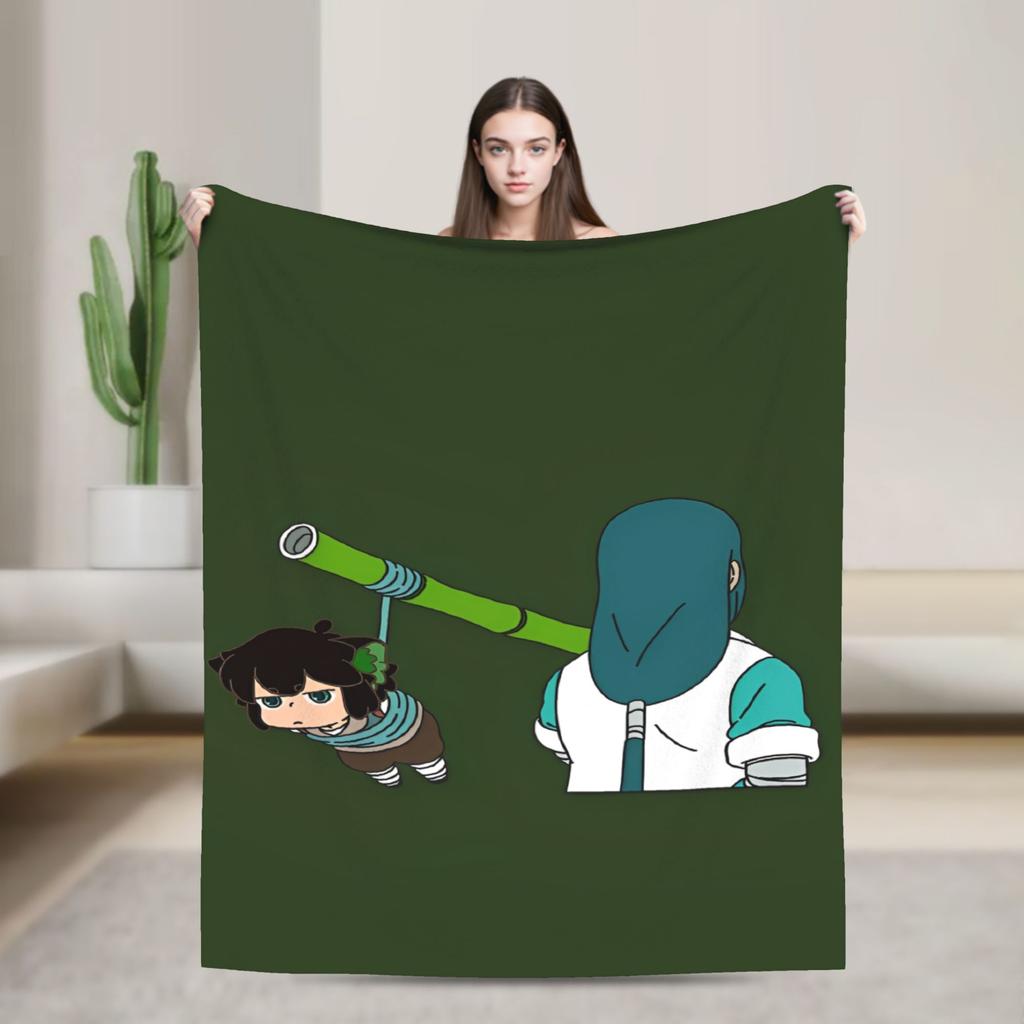 The Legend Of Hei Anime Blanket  Camping Flannel Throw Blanket For Living Room Soft Custom Quality Bedspread Birthday Present