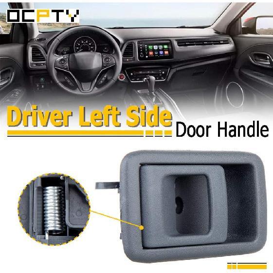 OCPTY Door Handle Interior Driver Left Side Replacement fit 2001-2004 Tacoma Inside Door Handle Gray
